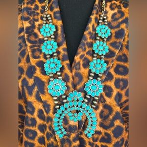 Turquoise Squash Blossom